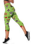 I Love Dogs Capri Leggings (Richmond SPCA Green) - FREE SHIPPING