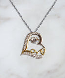 Love Dancing Necklace Engagement Gift From Fiancé to Fiancée, Present From Boyfriend To Girlfriend, Affirmation Of Love, Betrothal Gift