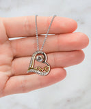 Love Dancing Necklace Christmas Present To My Girlfriend, Xmas Gift For Lesbian From Partner, Pendant For Female Lover, Girl To Girl Jewelry