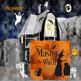 Master Witch Halloween Trick Or Treat Cloth Tote Goody Bag