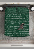 Mathematica Design #1 Duvet Cover Set (Green) - FREE SHIPPING
