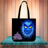 Momster (Blue) Halloween Trick Or Treat Cloth Tote Goody Bag