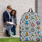 Mutant Robots Backpack (Gray) - FREE SHIPPING
