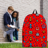 Mutant Robots Backpack (Red) - FREE SHIPPING