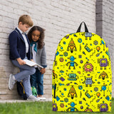 Mutant Robots Backpack (Yellow) - FREE SHIPPING