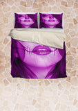 Calavera Fresh Look Design #3 Duvet Cover Set (Purple Amethyst) - FREE SHIPPING