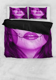 Calavera Fresh Look Design #3 Duvet Cover Set (Purple Amethyst) - FREE SHIPPING
