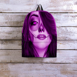 Calavera Fresh Look Design #3 Backpack (Purple Amethyst) - FREE SHIPPING
