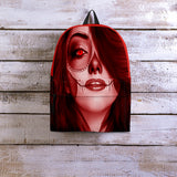 Calavera Fresh Look Design #3 Backpack (Red Garnet) - FREE SHIPPING