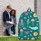Sea Life Collection Backpack (Teal) - FREE SHIPPING