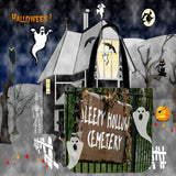 Sleepy Hollow Cemetery Halloween Trick Or Treat Cloth Tote Goody Bag