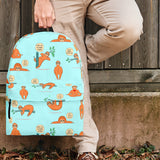 Wildlife Collection - Lazy Sloths (Light Blue) Backpack - FREE SHIPPING