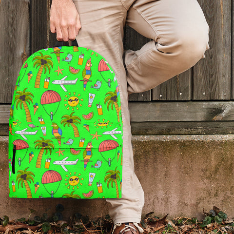 Summer Vacation Backpack (Green) - FREE SHIPPING