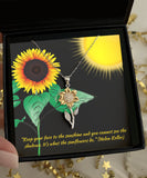 Keep Your Face To The Sunshine - Sunflower Necklace