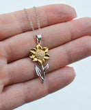 Keep Your Face To The Sunshine - Sunflower Necklace
