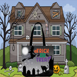 Trick Or Treat Design #2 Halloween Trick Or Treat Cloth Tote Goody Bag