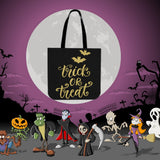 Trick Or Treat Design #1 Halloween Trick Or Treat Cloth Tote Goody Bag