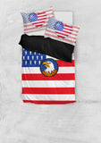 USA Flag Duvet Cover Set (Design #4) - FREE SHIPPING