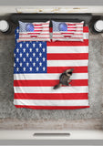 USA Flag Duvet Cover Set (Design #2) - FREE SHIPPING