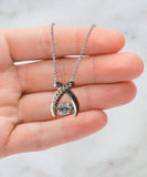 Wishbone Necklace New Moon Beginnings Gift, New Moon Necklace, New Beginnings Affirmation, New Me, Wiccan Jewelry
