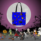 Witch's Stuff Halloween Trick Or Treat Cloth Tote Goody Bag (Blue)