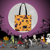 Witch's Stuff Halloween Trick Or Treat Cloth Tote Goody Bag (Orange)