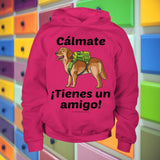 Cálmate - ¡Tienes Un Amigo! - Yellow Labrador Youth Hoodie