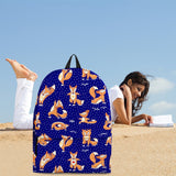 Yoga Foxes Backpack (Dark Blue) - FREE SHIPPING