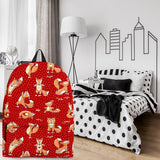 Yoga Foxes Backpack (Red) - FREE SHIPPING