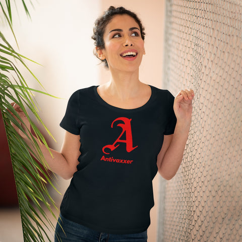 Scarlet Letter Antivaxxer Organic Women's Lover T-shirt