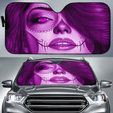 Calavera Fresh Look Design #3 Auto Sun Shade (Purple Amethyst) - FREE SHIPPING