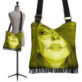 Calavera Fresh Look Design #3 Cross-Body Boho Handbag (Yellow Chrysoberyl) - FREE SHIPPING