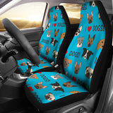 I Love Dogs Car Seat Covers (Richmond SPCA Blue) - FREE SHIPPING