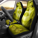 Calavera Fresh Look Design #3 Car Seat Covers (Yellow Chrysoberyl) - FREE SHIPPING