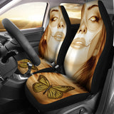 Calavera Fresh Look Design #3 Car Seat Covers (Honey Tiger's Eye) - FREE SHIPPING