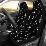 Musical Notes Design #1 (Black) Car Seat Covers - FREE SHIPPING