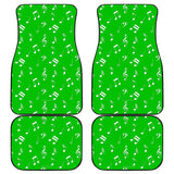 Musical Notes Design #1 (Green) Car Floor Mats - FREE SHIPPING