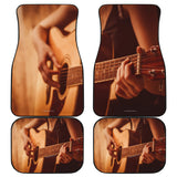 Guitar Player Design #1 Car Floor Mats - FREE SHIPPING