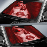 Calavera Fresh Look Design #3 Auto Sun Shade (Red Garnet) - FREE SHIPPING