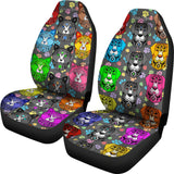 Fancy Pants Cat And Dog Car Seat Covers (Rainbow - With "Love You" Text)  - FREE SHIPPING