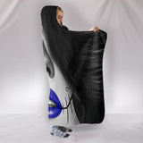 Calavera Fresh Look Design #4 Hooded Blanket (Blue) - FREE SHIPPING