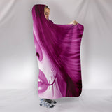 Calavera Fresh Look Design #3 Hooded Blanket (Pink Mystic Topaz) - FREE SHIPPING