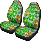 Fancy Pants Cat Car Seat Covers (Green)  - FREE SHIPPING