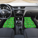 I Love Dogs Car Floor Mats (FPD Green, Front & Back) - FREE SHIPPING