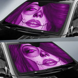Calavera Fresh Look Design #3 Auto Sun Shade (Purple Amethyst) - FREE SHIPPING