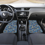 Nautical Design Car Floor Mats (Ocean Blue, Front & Back) - FREE SHIPPING