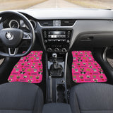 I Love Dogs Car Floor Mats (FPD Pink, Front & Back) - FREE SHIPPING