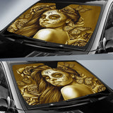 Calavera Fresh Look Design #2 Auto Sun Shade (Hazel Sparkle & Shine Rose) - FREE SHIPPING