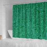 Nautical Design Shower Curtain (Dark Green) - FREE SHIPPING