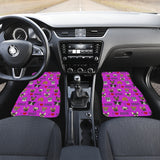 I Love Dogs Car Floor Mats (FPD Lilac, Front & Back) - FREE SHIPPING